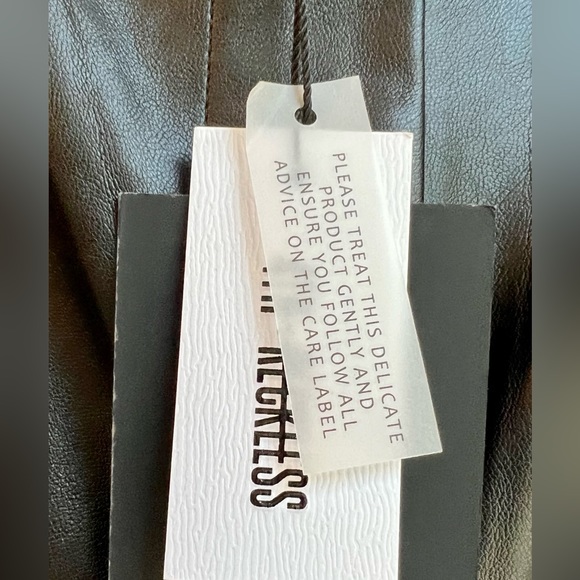 4th + Reckless Kayden Vegan Leather PU Trouser, XL, black - Picture 6 of 7